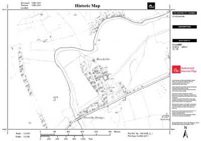 Ordnance Survey map of Tawly townland & Woodville