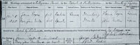 Photo of marriage cert of James Rogers and Mary Jane Mullen